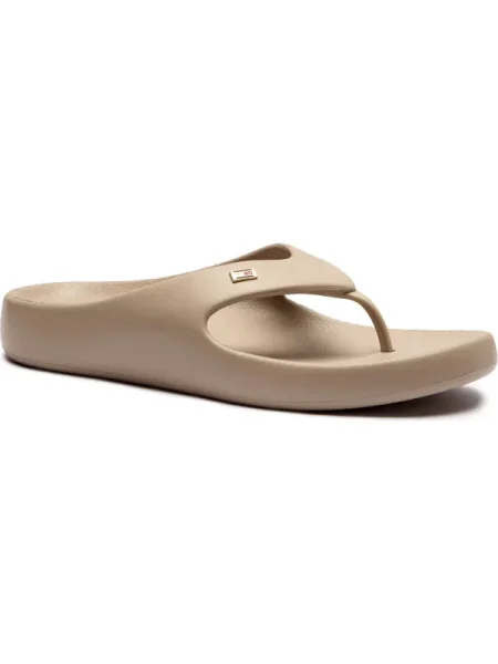 Női flip-flop papucs Tommy Hilfiger Comfort Beach Sandal horseradish. Méret: 41 EU bézs