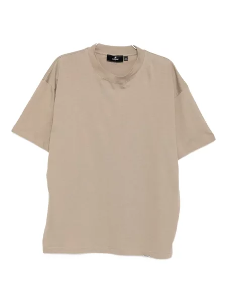 Tricou Represent cu broderie maro