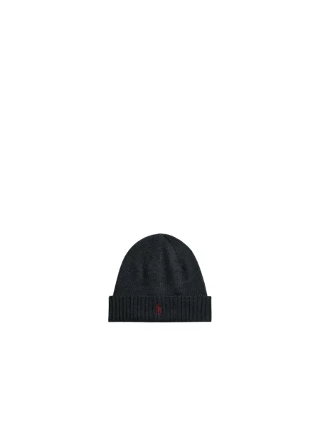 Czapka Ralph Lauren wełniana szara