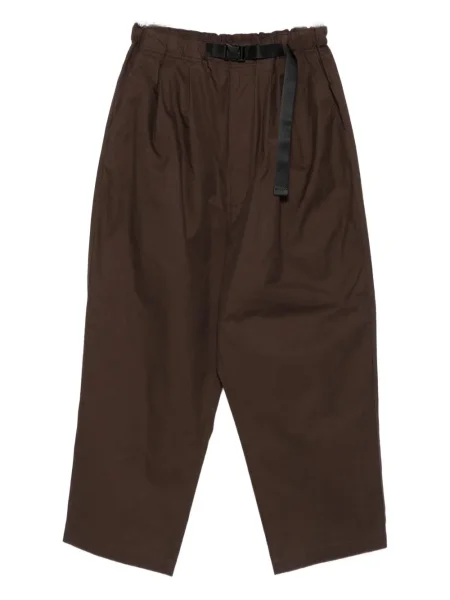 Plisované kalhoty Comme Des Garçons Homme hnědé