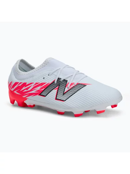 Încălțăminte de fotbal pentru copii New Balance Furon Team V8 Jr FG white alb