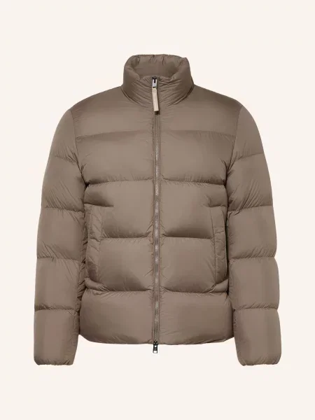 Woolrich Péřové Bundy Cloud Eagle černošedá