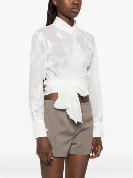 Bluzka Mazzarelli wiązana biała