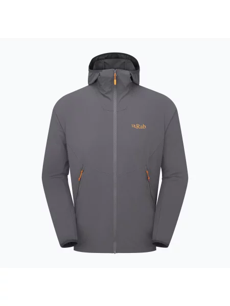 Мъжко софтшел яке Rab Borealis Hoody graphene сиво