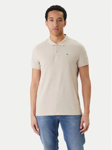 Polokošile Tommy Jeans béžové