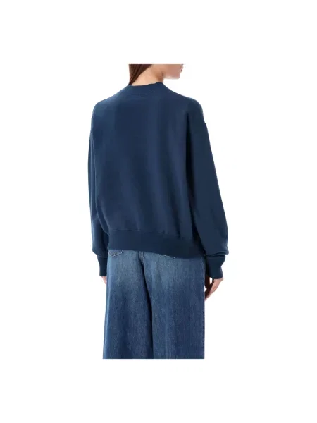 Sweter Chloe z okrągłym dekoltem niebieski
