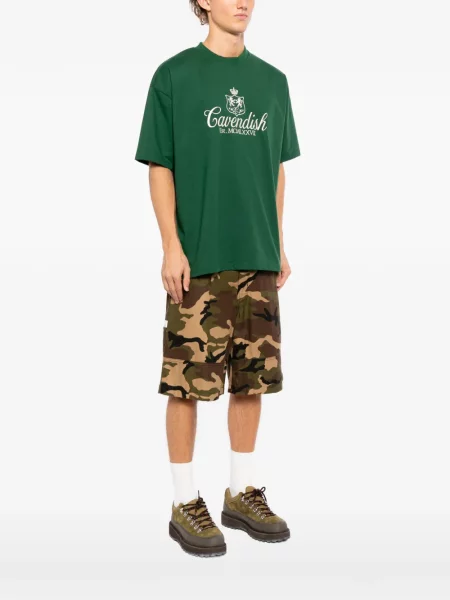 Tricou Cavendish cu broderie verde