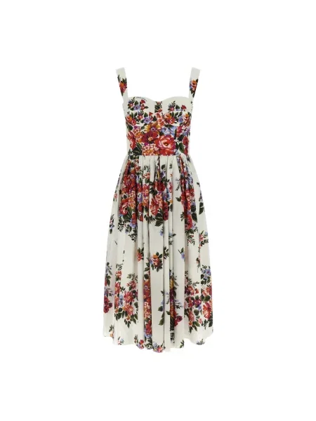 Sukienka midi Dolce And Gabbana biała