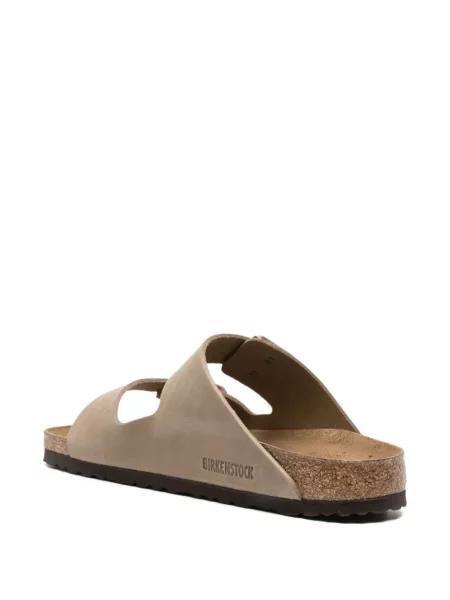 Кожени сандали Birkenstock с катарама кафяво