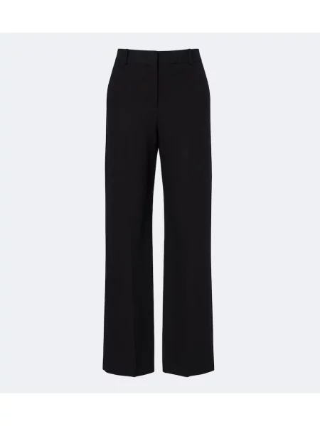Pantaloni Fendi de mătase negru