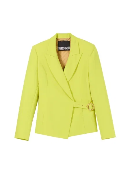 Lniana marynarka Just Cavalli zielona