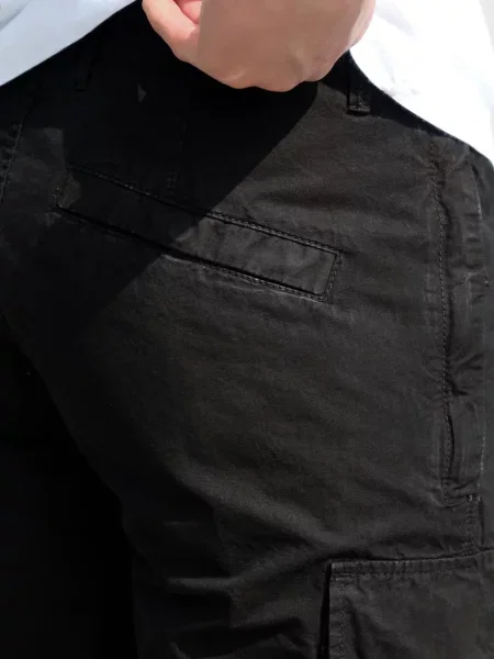 Шорты Stone Island с камнями черные