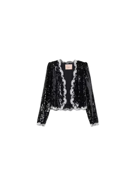Haftowana bluzka Twinset czarna