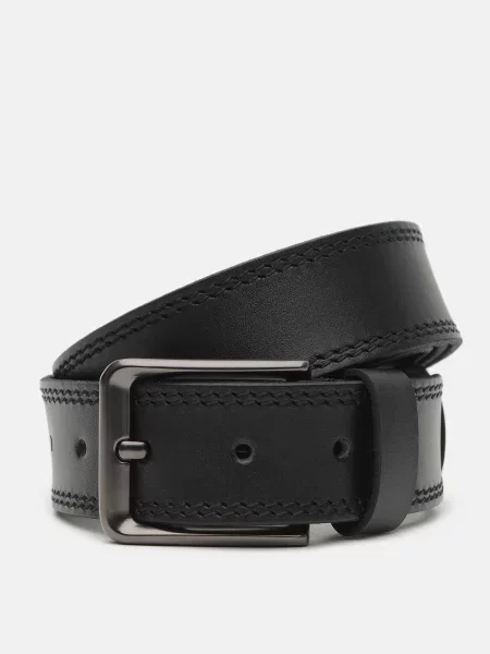 Кожаный ремень Borsa Leather черный