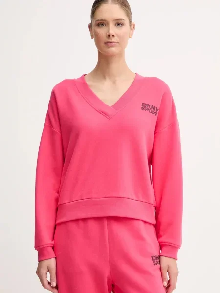 Суитчър Dkny с апликация розово