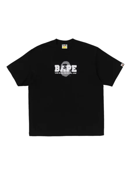 Tricou A Bathing Ape® cu imagine negru