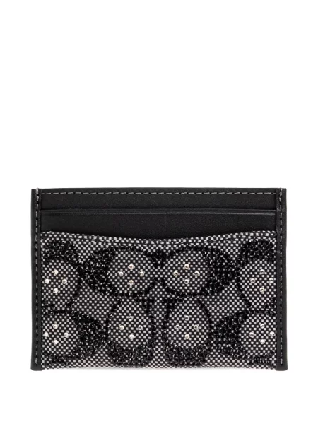 Portofel Coach cu mărgele negru