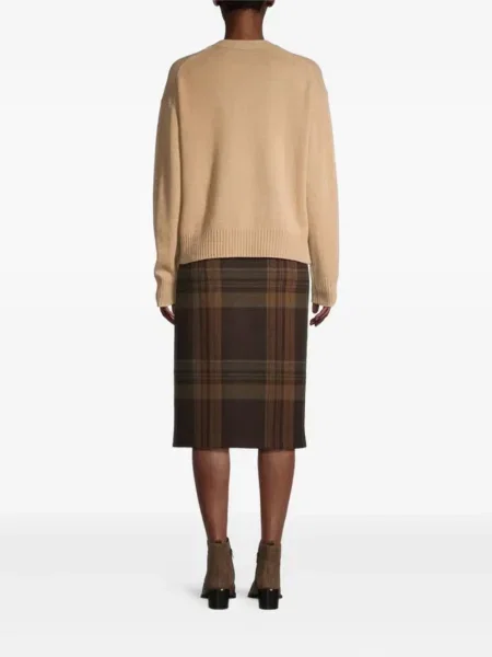 Pletený dlouhý top Polo Ralph Lauren s výšivkou modrý