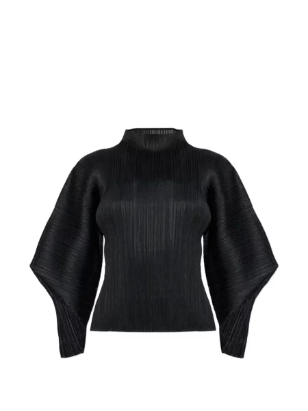 Bluză Pleats Please Issey Miyake plisată negru