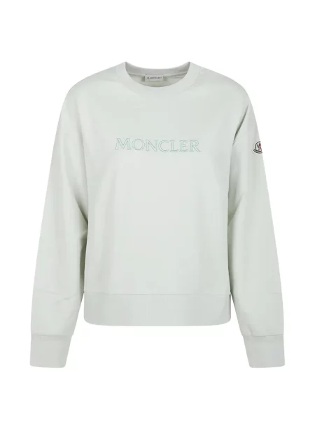 Pulover Moncler cu broderie verde