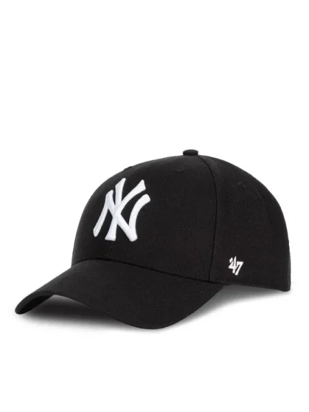 47 Brand Шапка с козирка New York Yankees черен