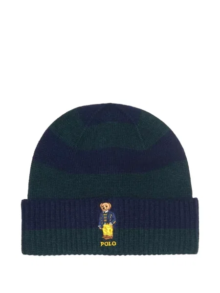 Prugasta kapa Polo Ralph Lauren siva