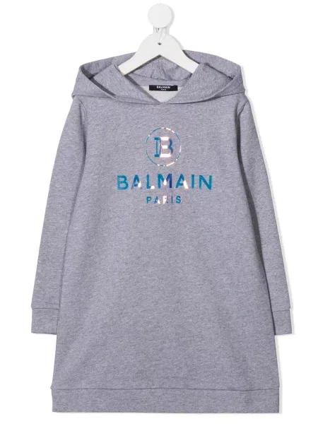 Dětské šaty Balmain šedé