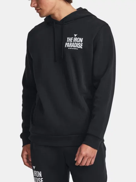 Hanorac cu glugă Under Armour din fleece negru
