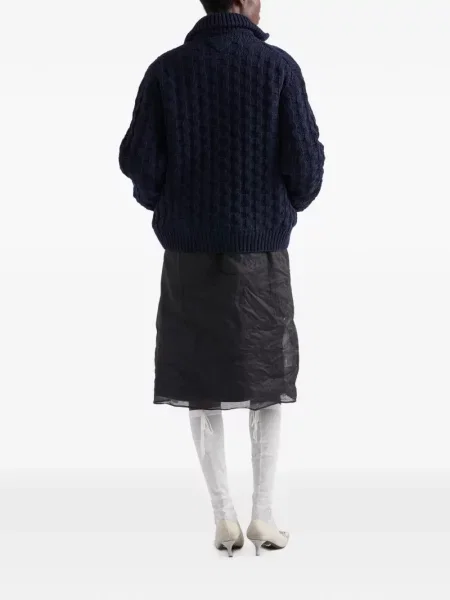 Cardigan Prada de lână albastru