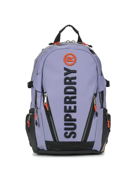 Geantă Superdry cu broderie albastru