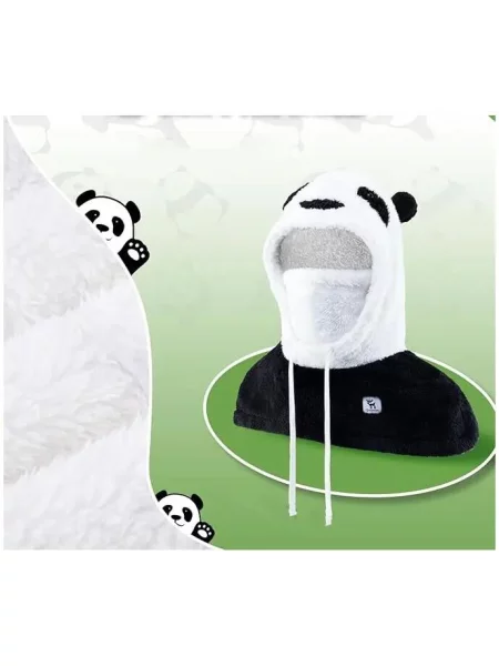 Zimowa kominiarka Qunature Panda biała