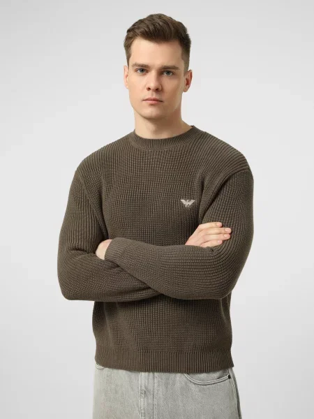 Джемпер Emporio Armani темно-коричневий коричневий