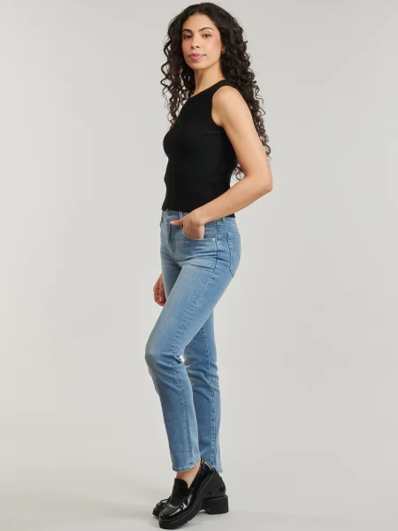 Blugi drepți Levi's® cu talie înaltă albastru