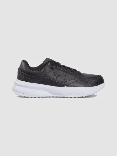Кожаные повседневные кроссовки Under Armour черные