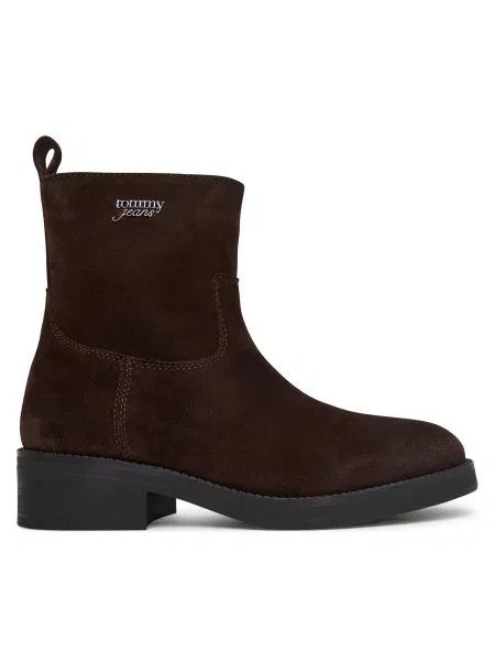 Aulinukai Tommy Jeans Chelsea Boots Tamsiai ruda