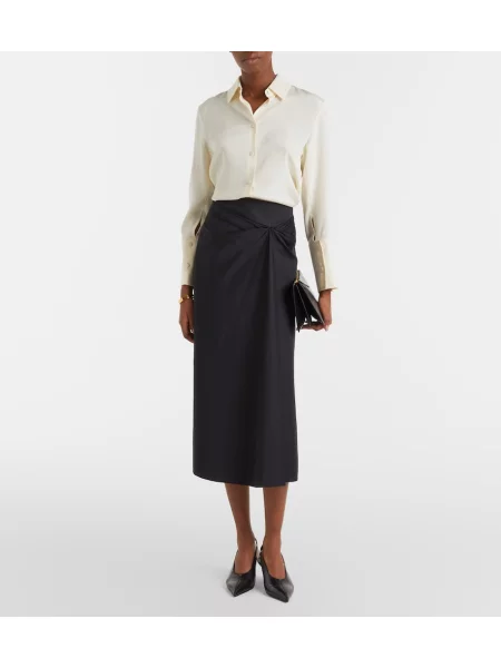 Fustă midi Max Mara negru