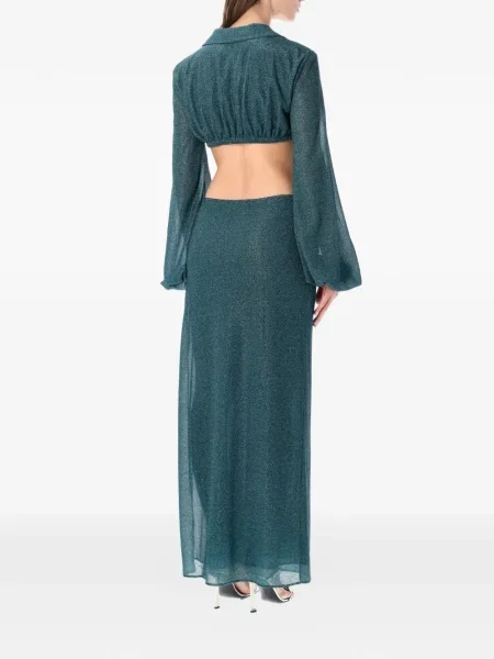 Rochie maxi Oseree lungă de costum albastru