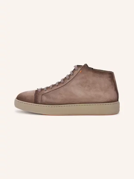 Santoni Vysoké Sneakersy Dump černošedá šedá