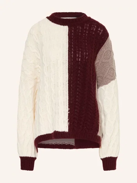 By Aylin Koenig Sweter Oversize Lisbeth weiss biały