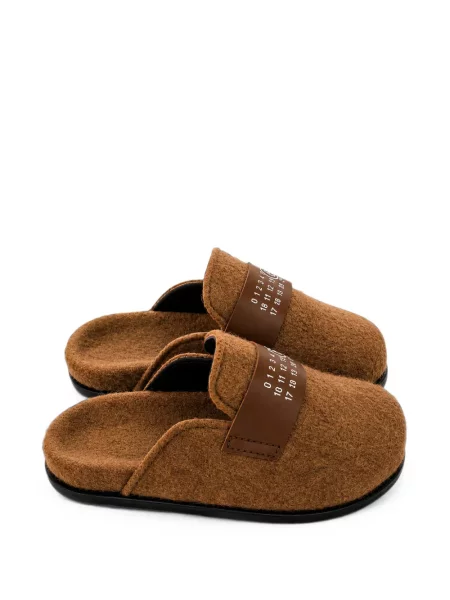 Kapcie dziecięce Mm6 Maison Margiela brązowe