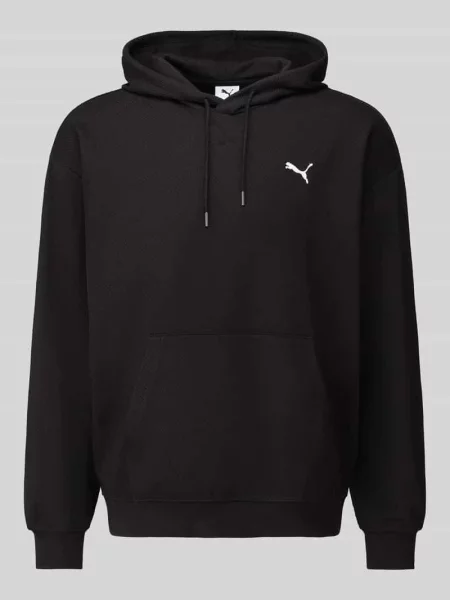 Bluza z kapturem o kroju comfort fit z mieszanki bawełny model ESS ELEVATED' Puma Performance czarna