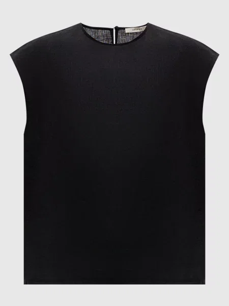 Топ Dasha з льону Asceno чорний