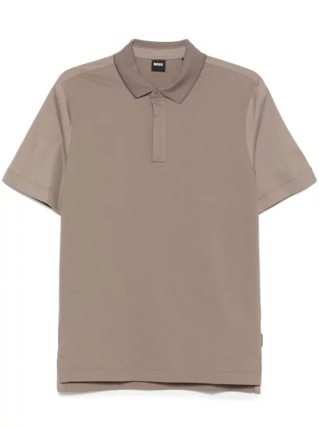 Polo Boss din jerseu maro