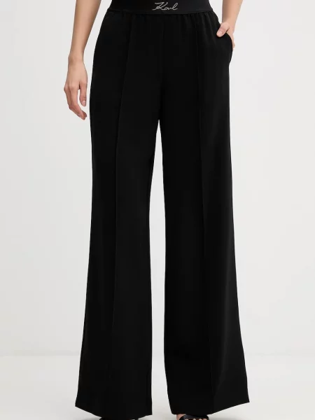 Hlače Karl Lagerfeld črna