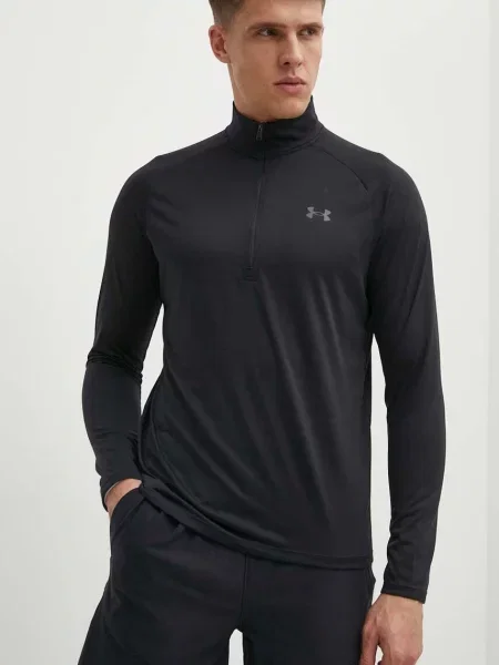 Dukserica za trening Under Armour Tech melanž crna