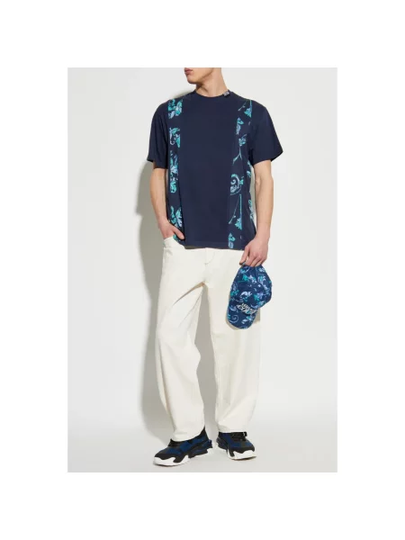 Koszulka Versace Jeans Couture niebieska