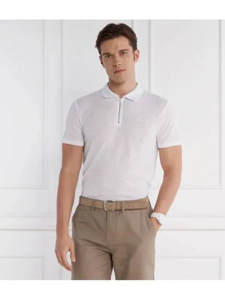 GUESS Polo gauze alb