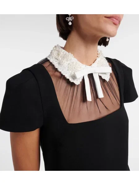 Rochie Self-portrait cu funde negru