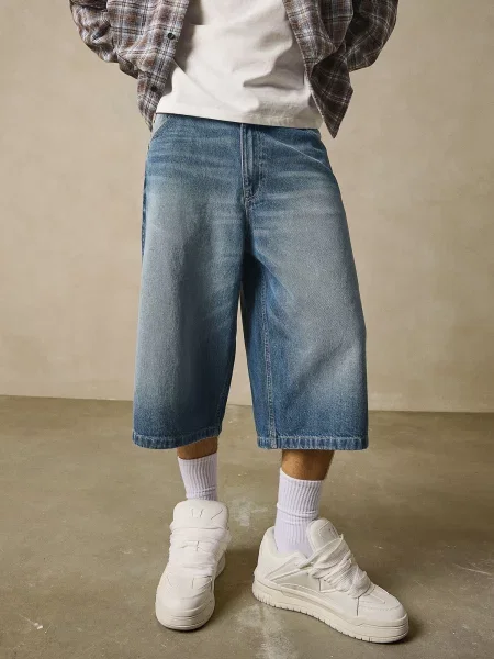 Bershka Traperice traper plavi