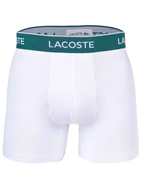 LACOSTE Boxeralsók szürke melír / benzin / fekete fehér
